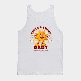 Sarcastic Glitter Sunshine: Spiteful Humor Meets Sparkle Tank Top